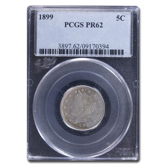 1899 Liberty Head V Nickel PR-62 PCGS 1899 Liberty Head V Nickel PR-62 PCGS